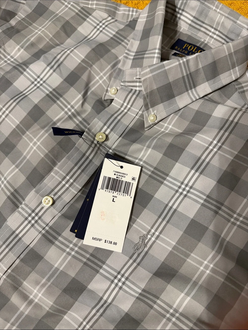Classic Fit Plaid Oxford Shirt